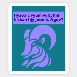 Gibberish! Hyzoxic... Sticker